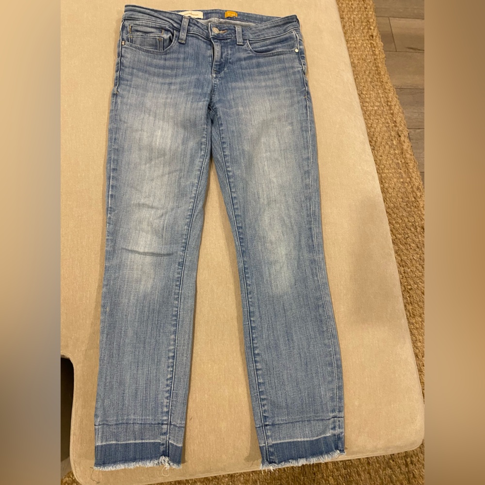 Pilcro and the Letterpress Blue Skinny Jeans